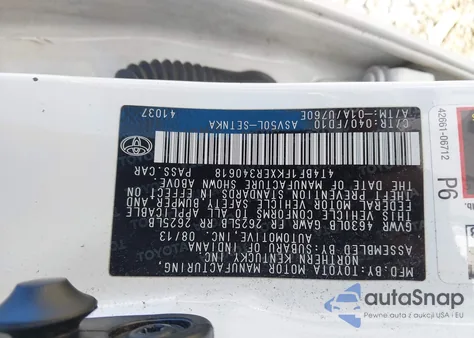 2014 Toyota Camry Le из США, поврежденный, VIN 4T4BF1FKXER340618